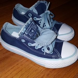 SOLD Blue camo converse